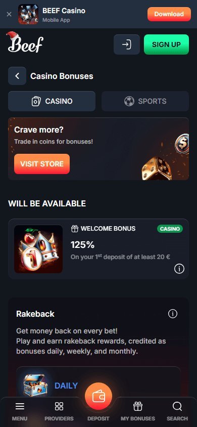 Image: Erfahrungen mit Beef Casino: Kritische Bewertung der Spiele und Bonus-Angebote